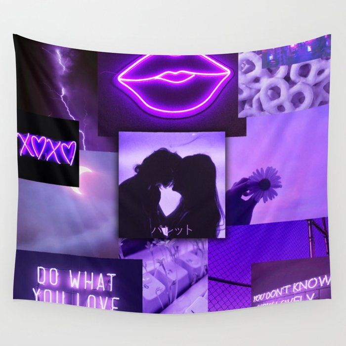 Purple hot sale aesthetic tapestry