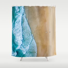 Afternoon at the beach Shower Curtain