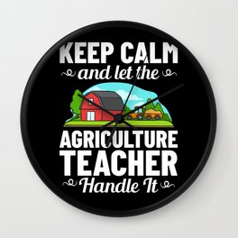 Agriculture Teacher Agricultural Education Class Wall Clock