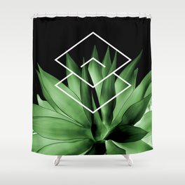 Agave geometrics III Shower Curtain