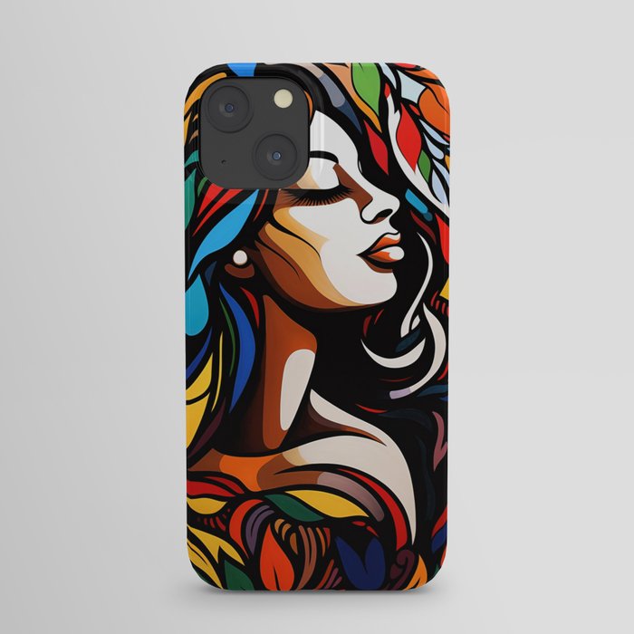 Woman Flowers iPhone Case