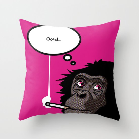 Pop Icon - Bonobo 2 Throw Pillow