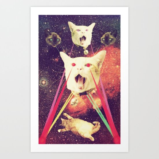 galactic Cats Saga 4 Art Print