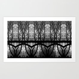 Gothic Trees Art Print