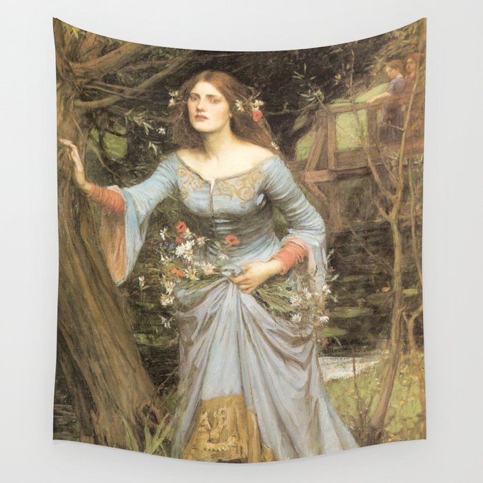 Ophelia lll by John William Waterhouse 1910 Wall Tapestry
