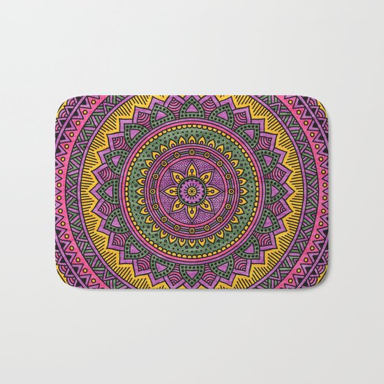Hippie mandala 45 Bath Mat