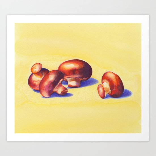 Mushrooms Art Print