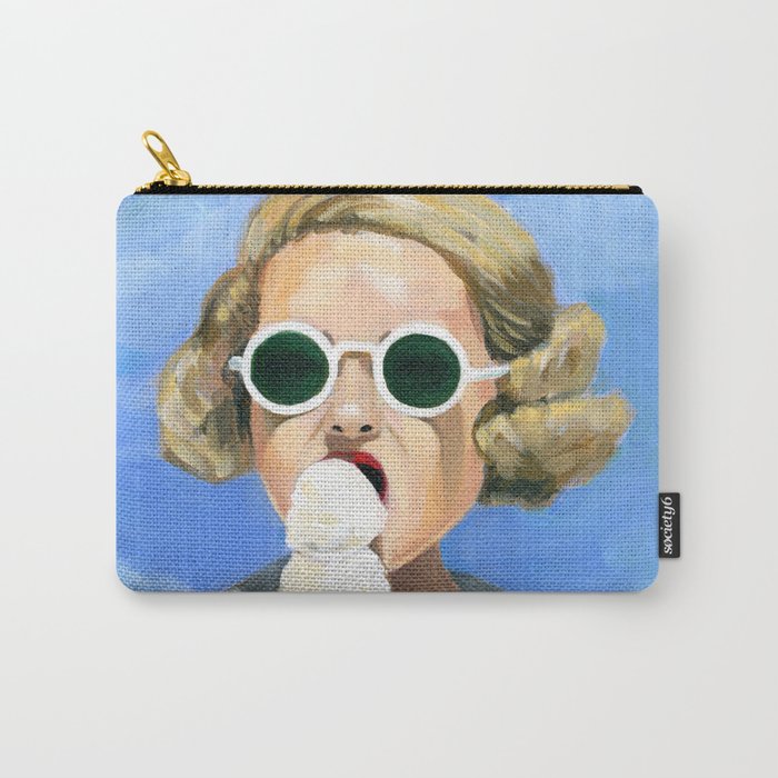 Bette at the beach Carry-All Pouch