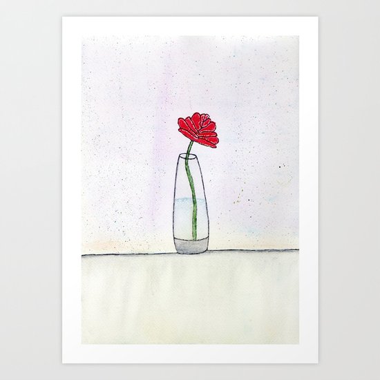 The Enchanted Rose Art Print By Nathifascheciegirlc Society6