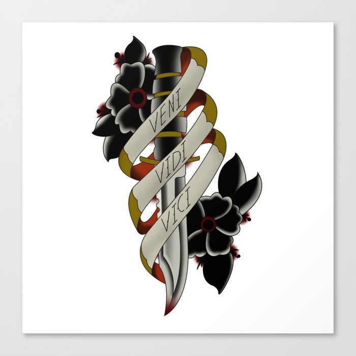 Veni Vidi Vici Canvas Print By Cclworks Society6