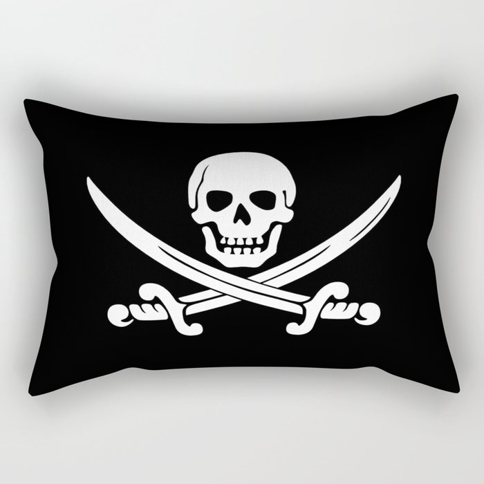 Jolly Roger Pirate Rectangular Pillow