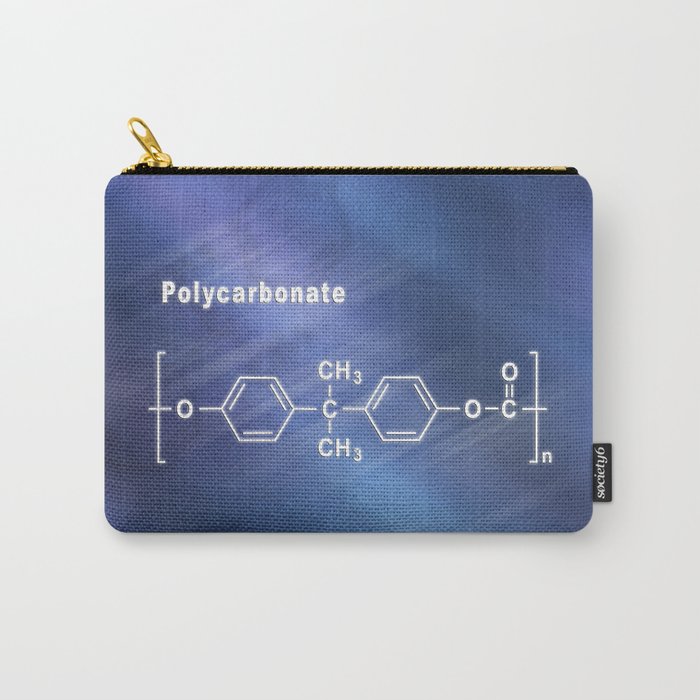 Polycarbonate PC Lexan, Structural chemical formula Carry-All Pouch