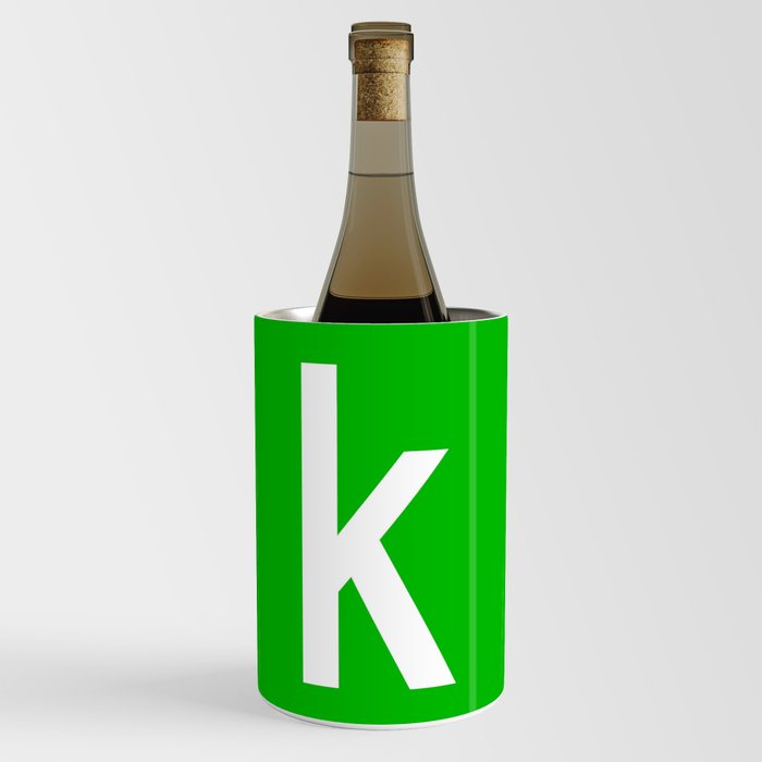 LETTER k (WHITE-GREEN) Wine Chiller