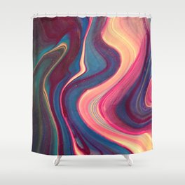 Purple Movement Shower Curtain