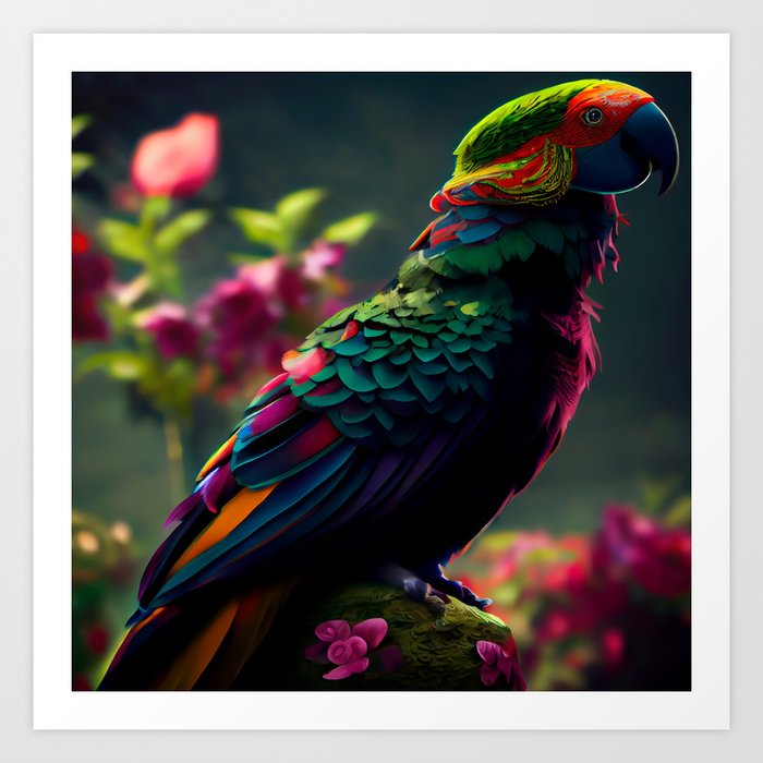 Versiley Parrot Art Print