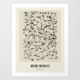 Poster-Henri Michaux-Abstraction.  Art Print