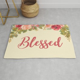 Blessed | Floral Area & Throw Rug