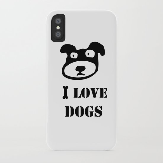 I LOVE DOGS iPhone Case
