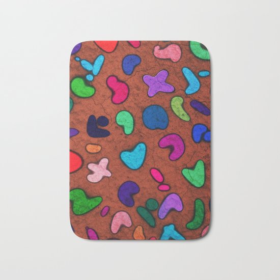 Seamless Colorful Geometric Pattern XXX Bath Mat