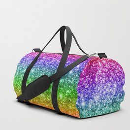 Rainbow Glitter Duffle Bag