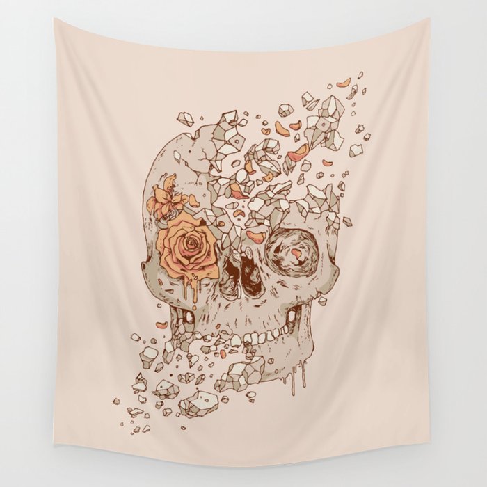 Disintegrate (A Violent Decay):  The Fragile Intensity of Existence Wall Tapestry