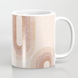 Mid Century Circle Rainbow  Coffee Mug
