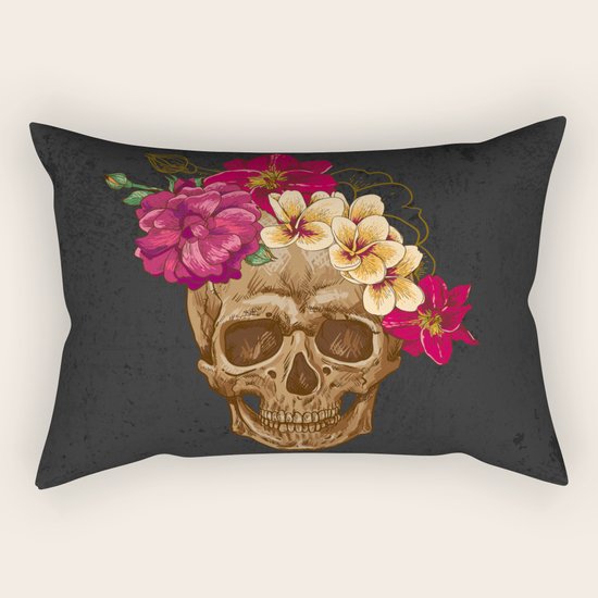 Skull Rectangular Pillow