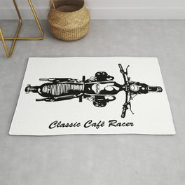 CHRISTMAS GIFTS FOR CAFE RACER BIKES,MOTORBIKE LOVERS,GIFT WRAPPED FOR ALL BIKE LOVERS Rug
