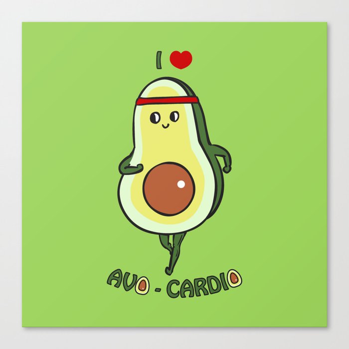 I love Avo- Cardio Canvas Print