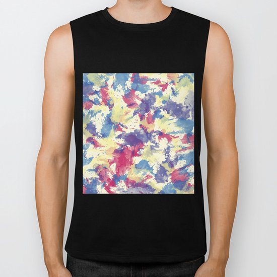 Abstract Painting Biker Tank
