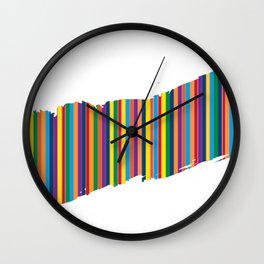 Colors Hidden or Revealed Wall Clock