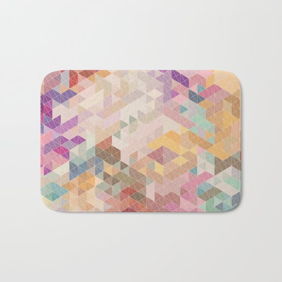 Soft Mini Triangles Bath Mat