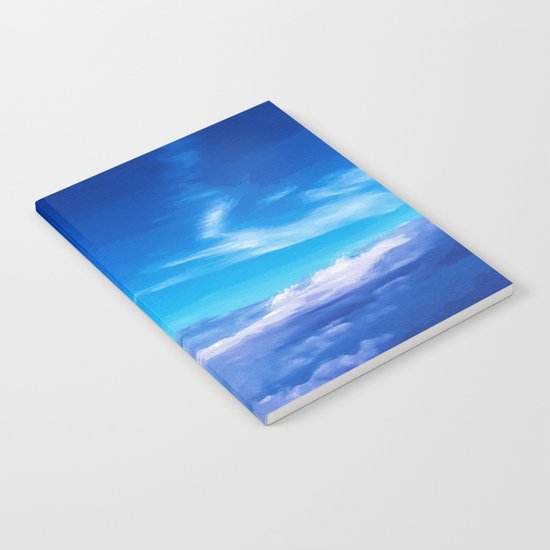 Above the clouds sky is always blue Notebook