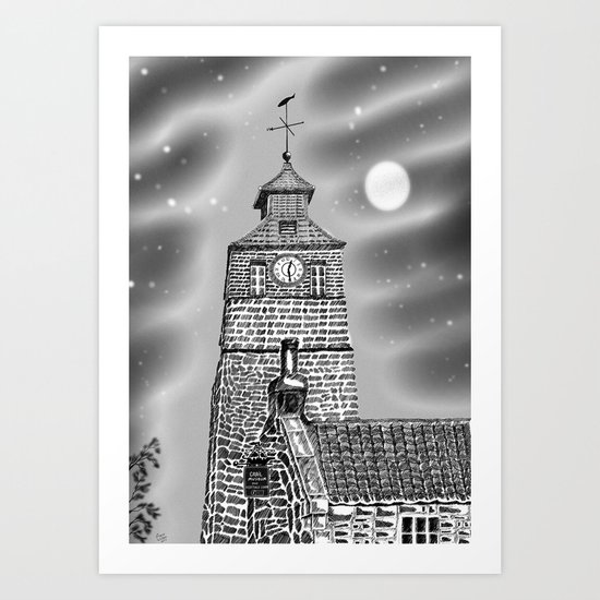 Crail Tollbooth and Clock tower Art Print