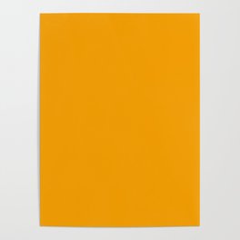 Solid Golden Yellow Color Poster