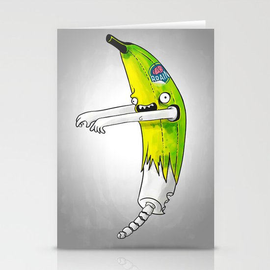 Banana Zombie Stationery Cards