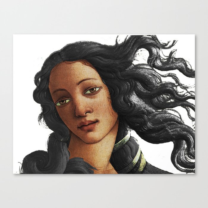 Botticelli African American Venus Canvas Print