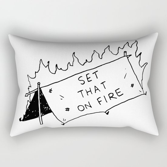 Set that on fire Rectangular Pillow