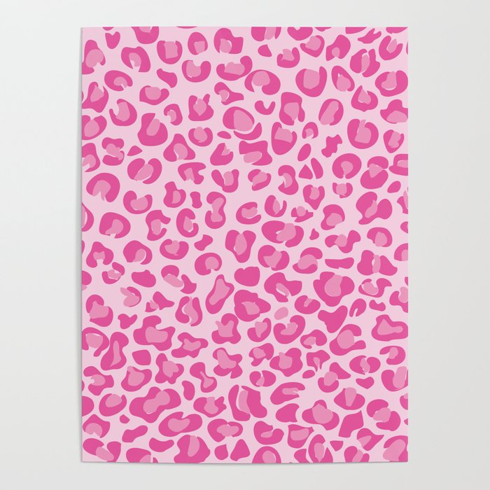 Pink Cheetah Print Poster