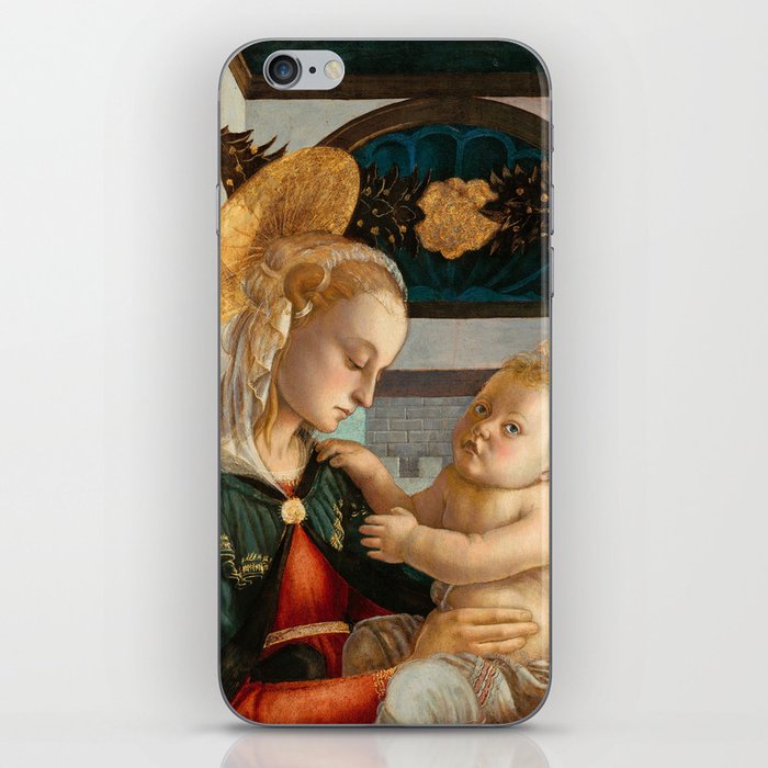 Madonna and Child with Angels, 1465-1470 by Sandro Botticelli iPhone Skin