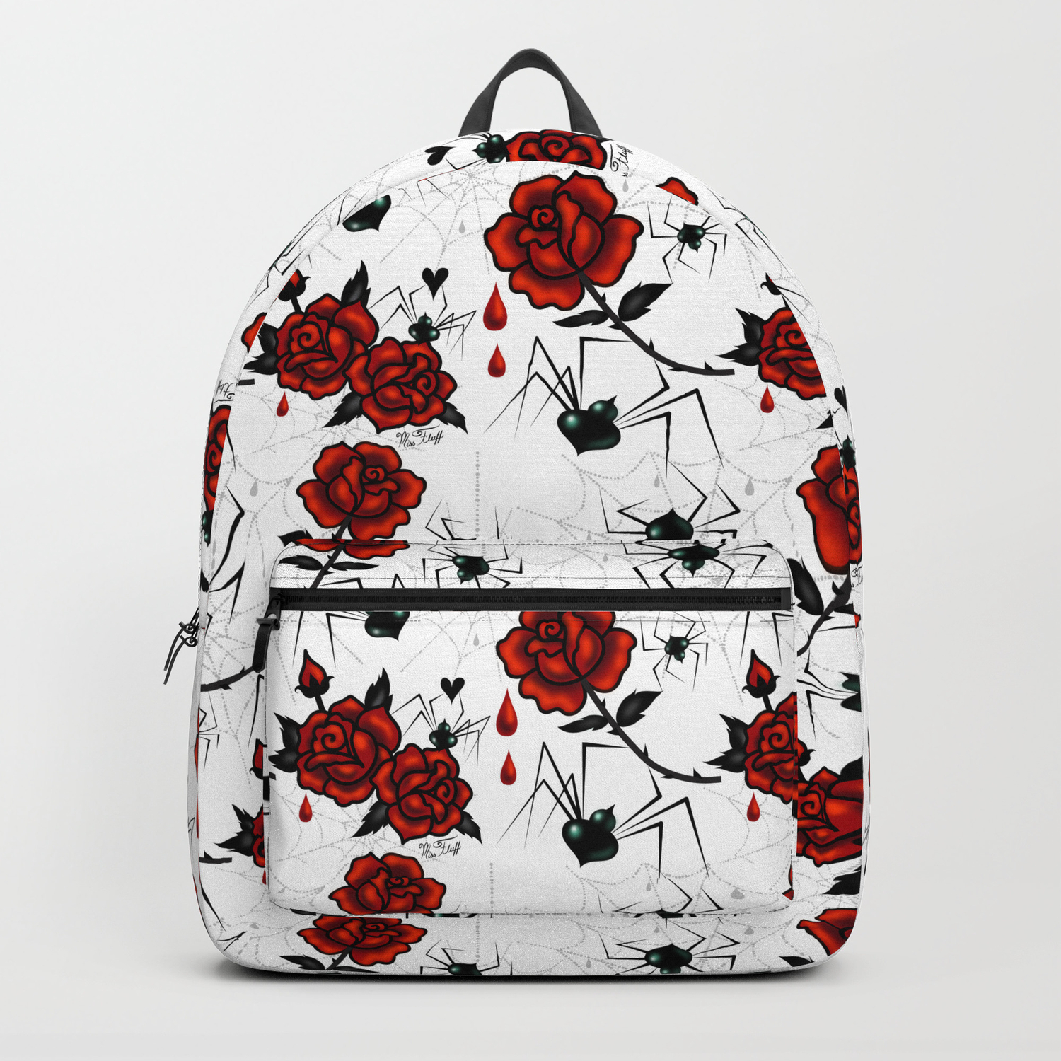 Black Widow Spider Backpack School Bag Travel Personalised Backpack