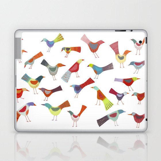 Birds doing bird things Laptop & iPad Skin