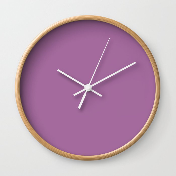 Dark Lilac Wall Clock