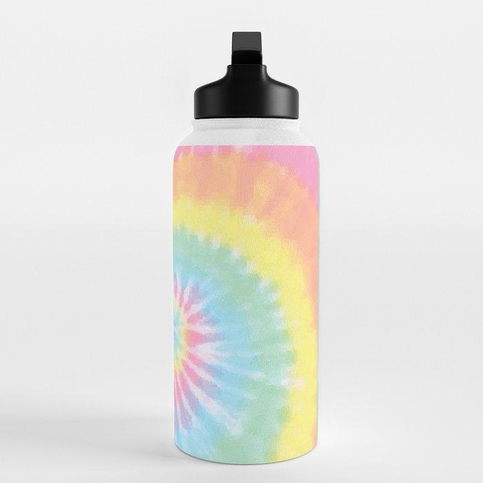 Pastel Rainbow Tie Dye Stainless Steel Water Bottle