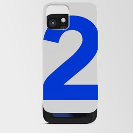 Number 2 (Blue & White) iPhone Card Case