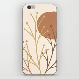Rustic Minimalist Dried Florals iPhone Skin