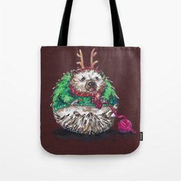 Holiday Sweater Crochet Critter Tote Bag