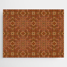 Brown Mosaic Pattern Design Jigsaw Puzzle