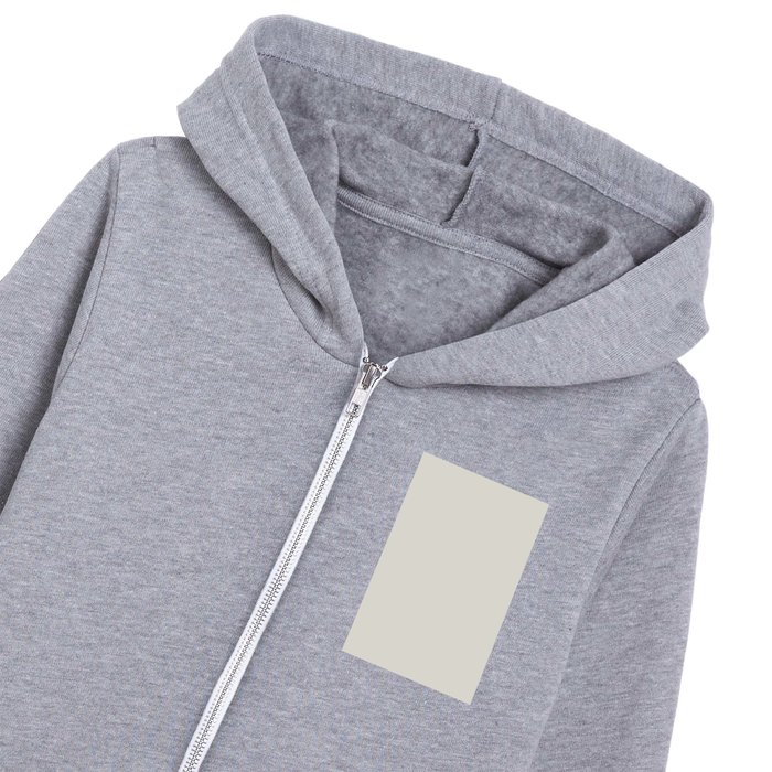 Off-white Solid Color Accent Shade Matches Sherwin Williams Nuance SW 7049 Kids Zip Hoodie