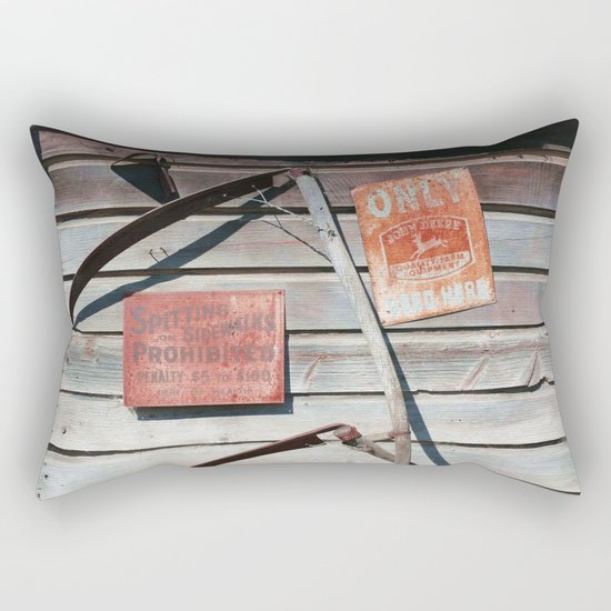 Spitting Prohibited Rectangular Pillow